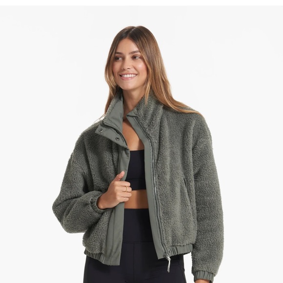Vuori Jackets & Blazers - Vuori Olive Teddy Jacket